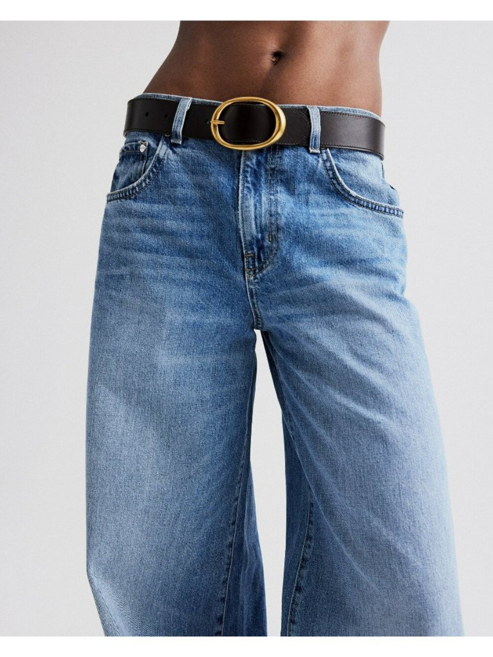 TWP $495 Tiny Dancer Jeans Vintage Wash Blue Jeans 23 Wide Leg Made in USA - Picture 16 of 16